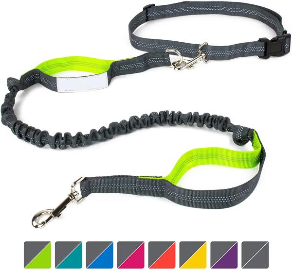Tangle Free Bungee Dog Leash 100% Nylon Eco Friendly