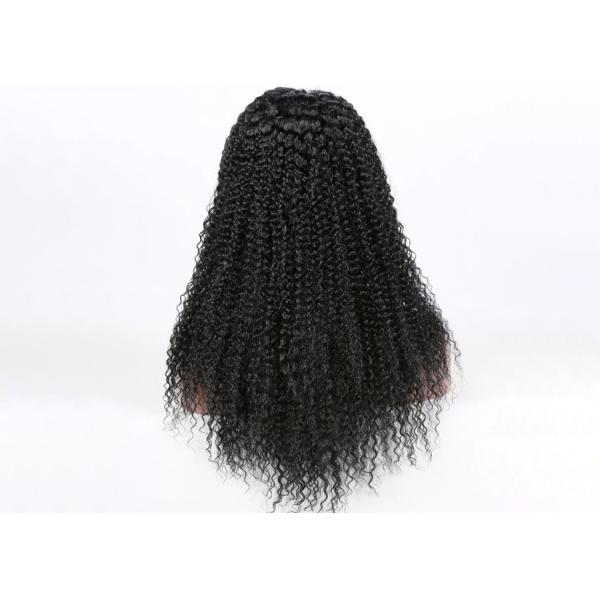 20 Inch Kinky Curly Human Hair Full Lace Wigs Full Swiss Lace With Stretch From Ear To Ear