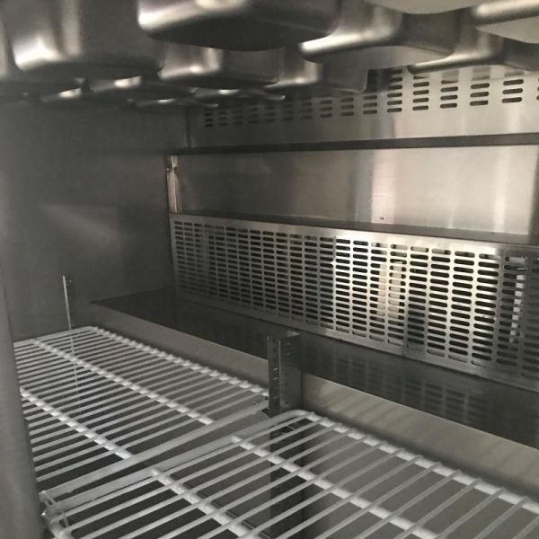 SS201 SS304 Refrigerated Sandwich Prep Table 2 Doors Air Cooling