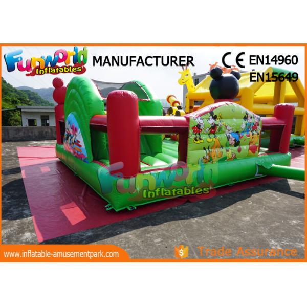 спортивная площадка замка крупного плана прыжка Микы брезента ПВК 0.55мм скача на открытом воздухе