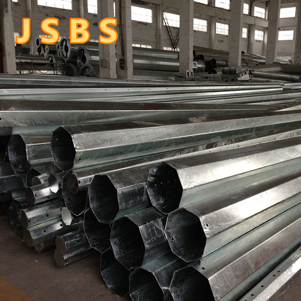 25FT восьмиугольный горячее оцинкованное сталь полезный столб Для электроснабжения