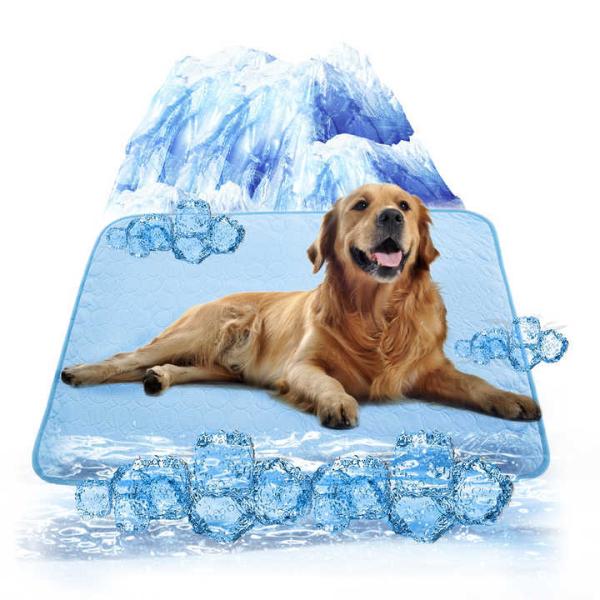 Modern Summer Cooling Mat for Pets Breathable and Washable Fiber Ice Mat for Hot Weather Travel-Friendly for Cats/Dogs