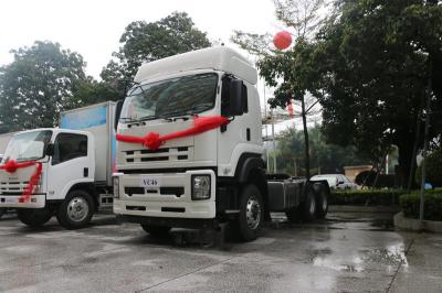 ISUZU apronta - a cabeça do trator do veículo com rodas do motor 10, reboque da cabeça do trator de 40T 450HP