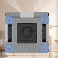 Limpieza del borde del camino - Limpieza de ventanas robótica con rodaje de pincel con agua
