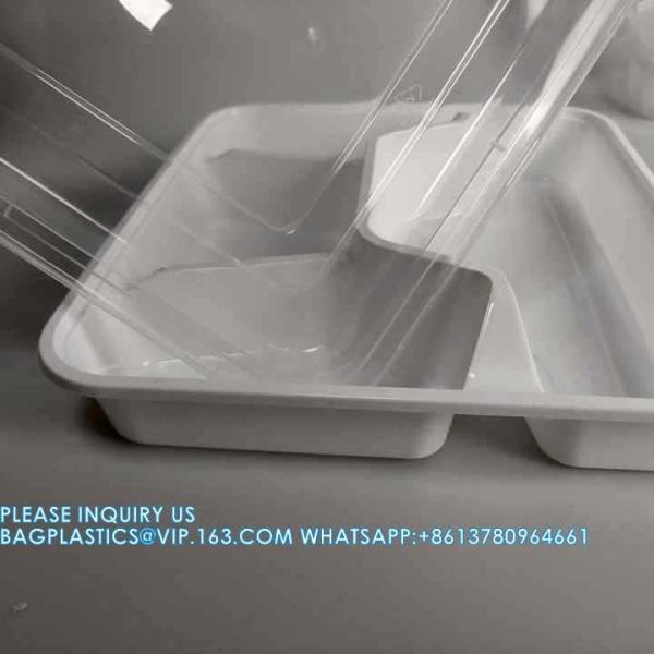 4 Compartment Disposable Meal Prep Container Microwave Lunch Fast Food Pp Takeaway Food Packaging Boxes