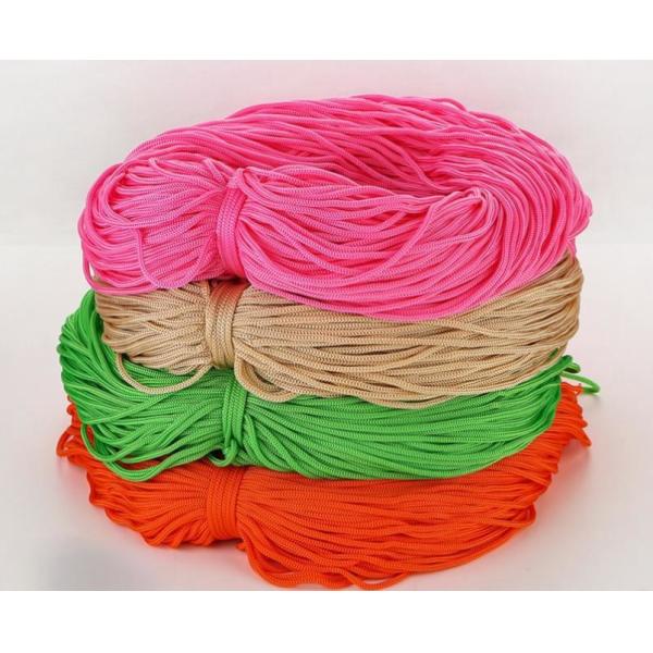 Розовая DIY 3 мм полипропиленовая веревка фиолетовая двойная плетеныя полипропиленовая веревка