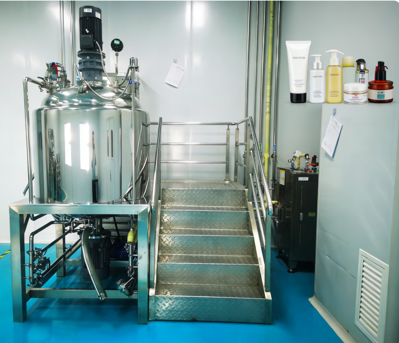 300L Vacuum Emulsifying Machine High Shear Mixer with Circulation System