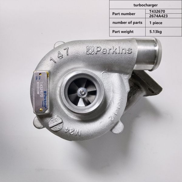 Perkins 1103 Series Turbocharger T432670 2674A423 558-6961