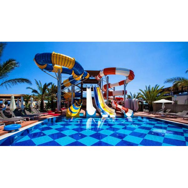 Aqua Water Park Summer Water Games Swimming Pool Water Toy Fiberglass Slide for Children