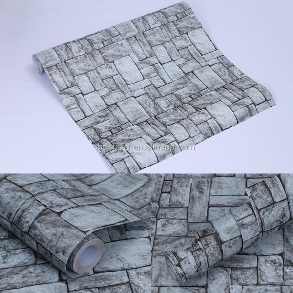 Le papier peint en brique en pierre 3D est écologique