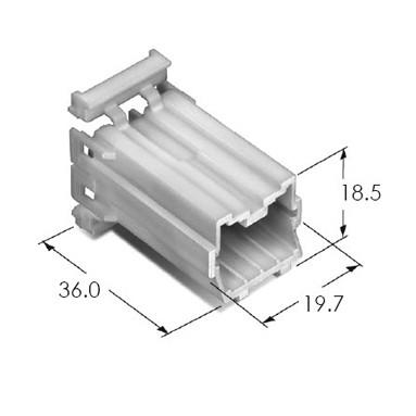 KET Automotive Electrical Connectors , Electrical Wire Connectors MG613133-1