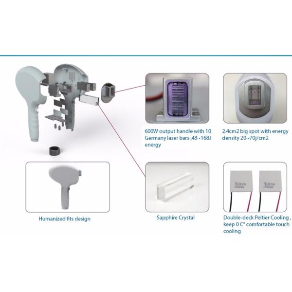 2017 hot sellling Newest portable 808nm diode laser hair removal machine laser hair removal for whole body