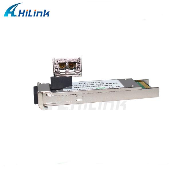 10G MMF 850nm XFP Transceiver SR 300m Reach Dual LC Optical Fiber Equipment DDM