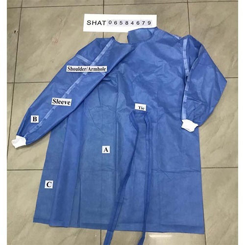 Non Sterile Elasticated Cuffs OEM Waterproof Disposable Coveralls