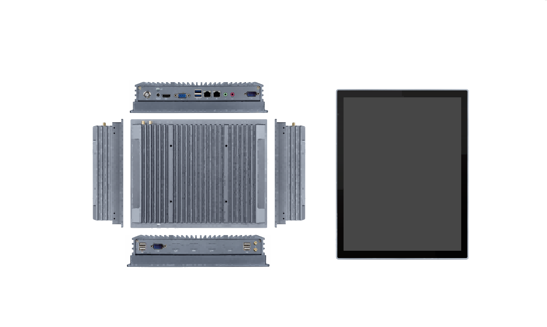 10.4 Inch IP65 Fanless Industrial Panel PC 350 Cd/M2 Brightness