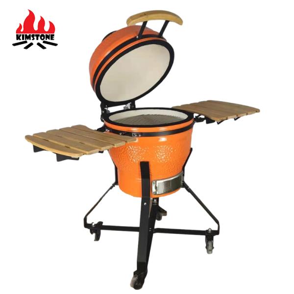 KIMSTONE 18 Inch BIG Kamado Ceramic BBQ Charcoal Grill EGG for PARTY Kamadokak
