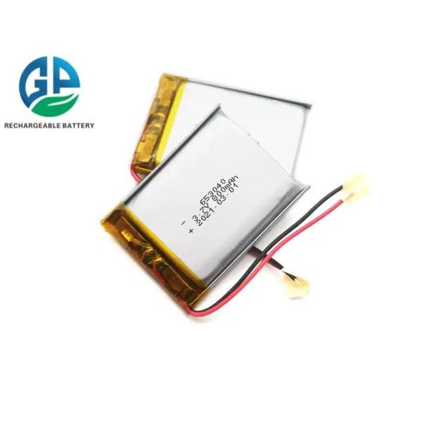 KC Certified 800mAh 653040 Lithium Polymer Battery LiPo Battery with 500 Cycle