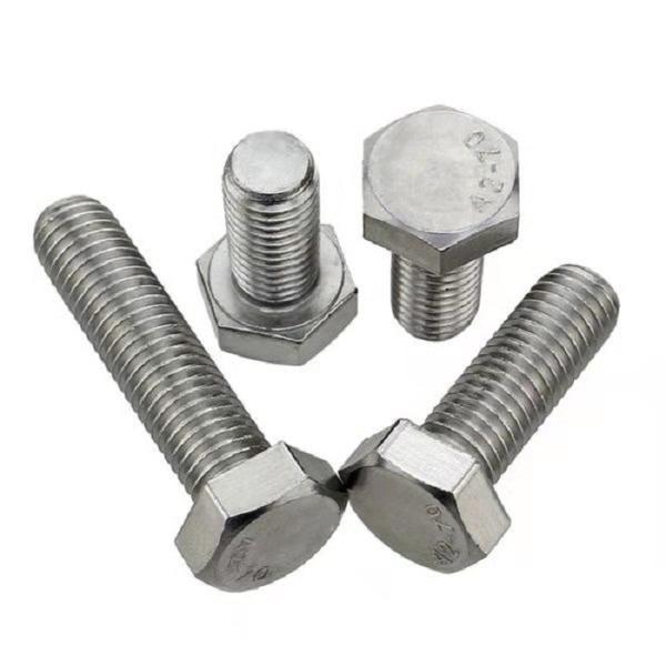 Fully Threaded Passivated Hexagon Head Bolt , 304 316 Stainless Steel Fasteners