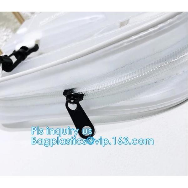 Vintage style clear PVC crossbody shoulder shopping bag, Ladies Handbag Clear Crossbody Shoulder Bag Sets, Reusable wome