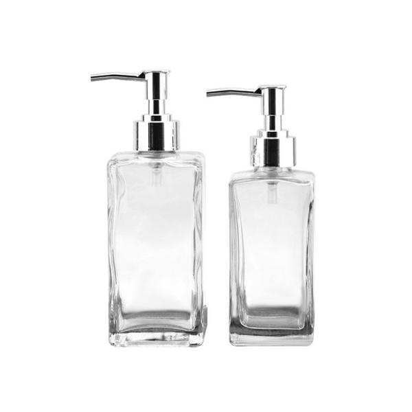 Lotion Liquid Soap Empty Glass Jars Pump Spray Bottle Lead Free Glass Materials