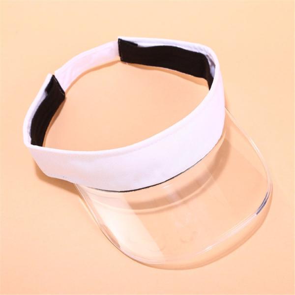 Headband Anti UV Casual Sports Visor Bike Sun Hat Transparent Candy Color