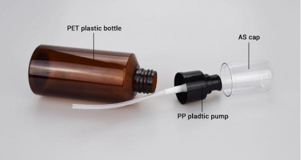 garrafa plástica do ANIMAL DE ESTIMAÇÃO da lavagem da mão de 60ml 100ml 120ml 180ml com pulverizador da bomba