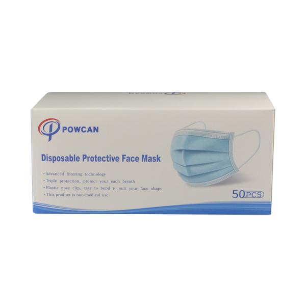 Non Woven 95% Fliter Antiflu Disposable Earloop Face Mask