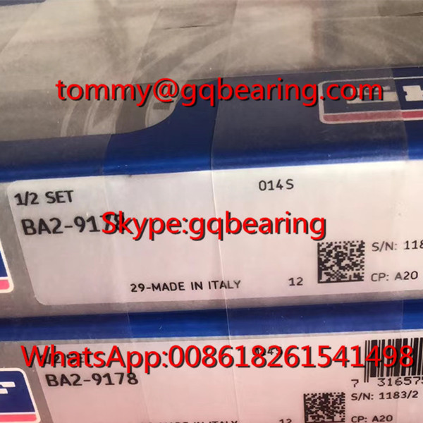 Материал Gcr15 SKF BA2-9178 Сверхточная угловая контактная шаровая подшипница уплотнителей типа ZZ 2RS OPEN