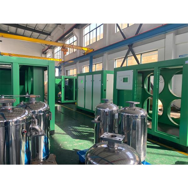 Water Lubrication 75kw Industrial Screw Type Air Compressor 100HP Oil Free Rotary