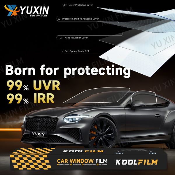 Wholesale Automotive Window Tint Skincare High Heat Insulation Nano Ceramic Magnetron Titanium Nitride PET Car Solar Film