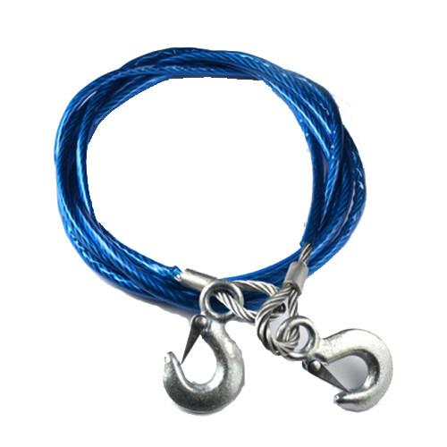 Resistance Corrosion Wire Rope Lanyard Double Loop 2 Carabiner Wire Cables