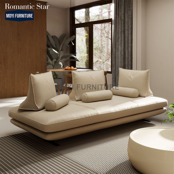 Modern Italian Indoor Living Room Couch Sofa Set Hotel Lobby Beige Fabric Home Furniture Sectional Reclinable PRADO Leisure Sofa