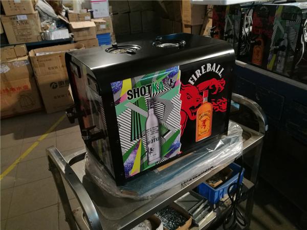 High Efficiency Cold Shot Liquor Dispenser Gravity Fed Pour With Decorative Sticker
