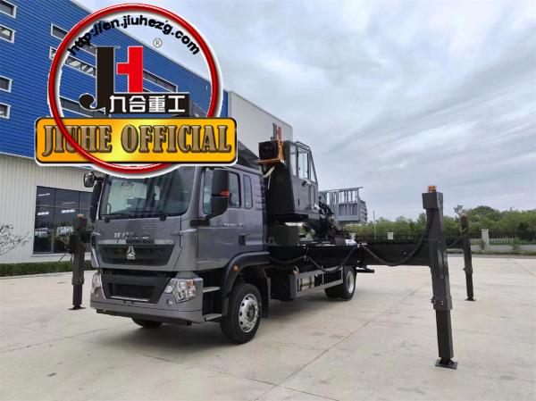 China Truck Plus Plataforma de Trabalho Aéreo JIUHE Bucket Lift Truck 21m 23m 25m 29m 38m 45m Truck Operação Aérea