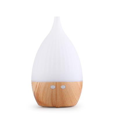 Umidificador Ultrassônico 2022 Desktop 5V USB Portátil Diffusor de Óleo Essencial de Grãos de Madeira 160ml com Luz LED