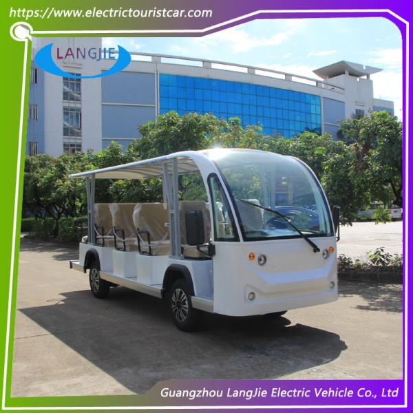Four Wheel 14 Seats Electric Passenger Vehicle 72V 7.5kw Ac Motor For Park