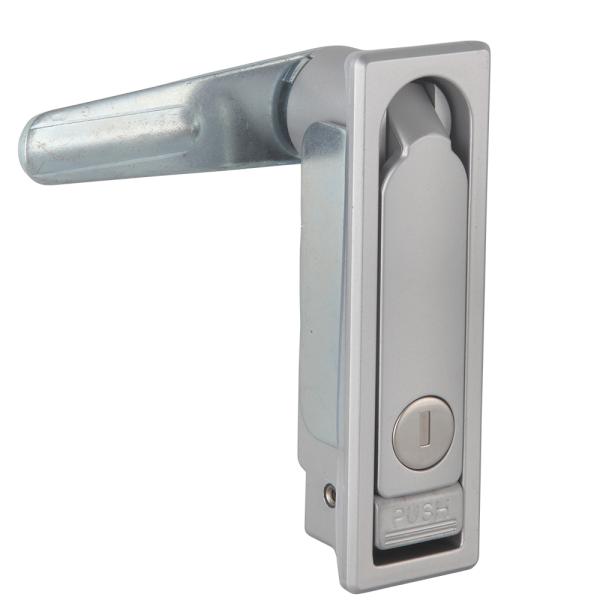 Zinc Alloy Electrical Cabinet Door Lock Silver 3 Point Panel Lock