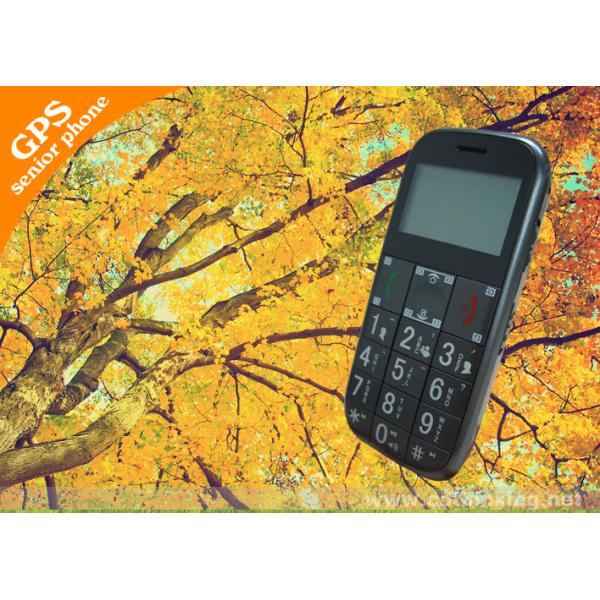 1.7 Black / White Screen 3.7vDC/1400mAh GSM Mobile Tracker With Black Big Key