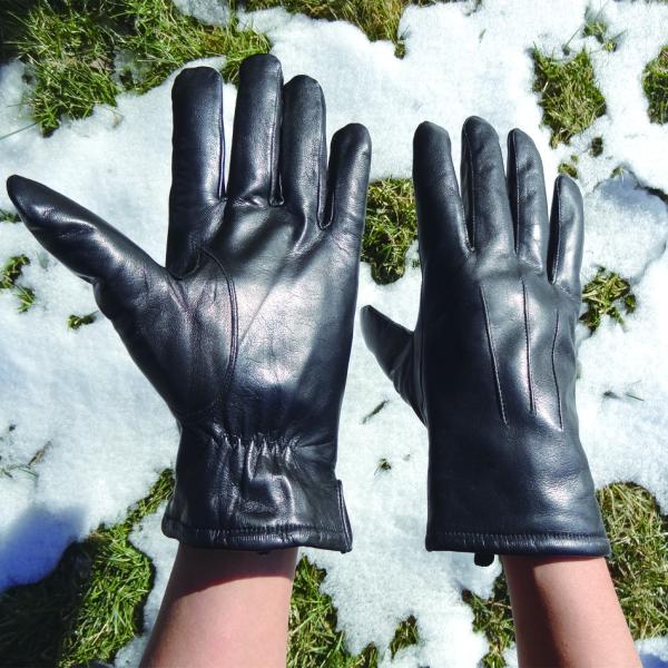 Plain Fashion Mens Soft Leather Gloves Keep Warm Lambskin Sheepskin OEM Design