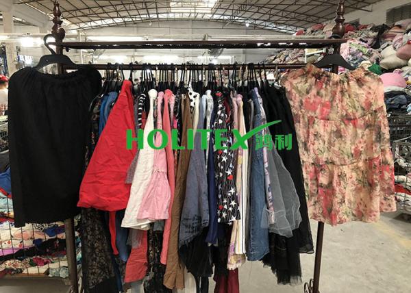 Popular Used Summer Clothes / Second Hand Womens Cotton Skirts For Southeast Asia