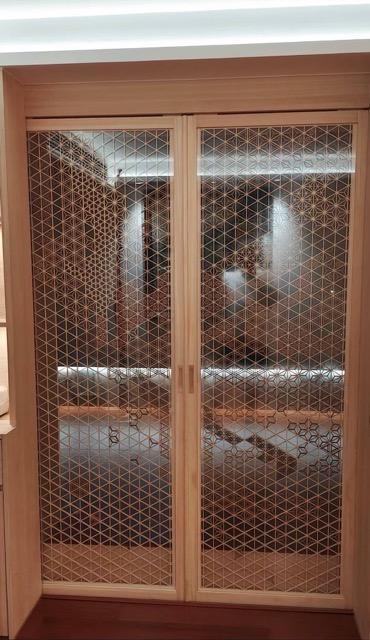 Plaid Wood Door Translucent Japanese Sliding Shoji Paper Screen Door Washi Paper Classic Room Divider Solid Wood