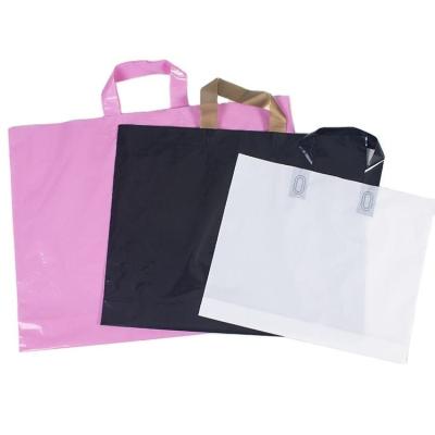 Sacos de plástico transparentes reciclados e com alças ecológicas