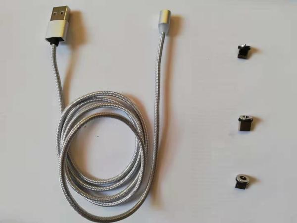 White Black Long Phone Charger Cord Lightweight  Multi Phone Charger Cable