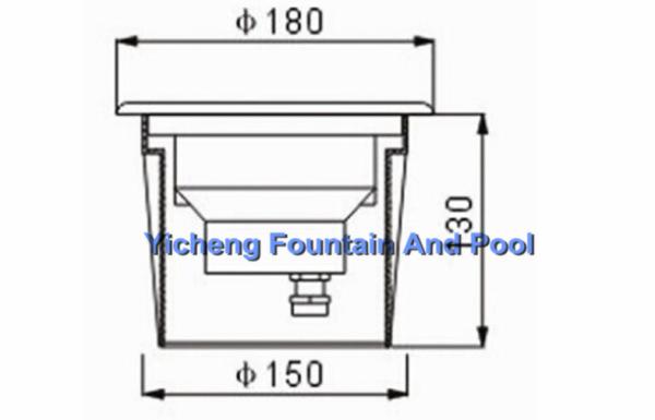 3W 6W 50W Energy Saving Underwater Fountain Lights High Brightness for jewellery display