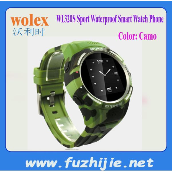 WL320S Sport Waterproof Watch Mobile Phone with 2.0MP Camera GSM Dual-Bluetooth