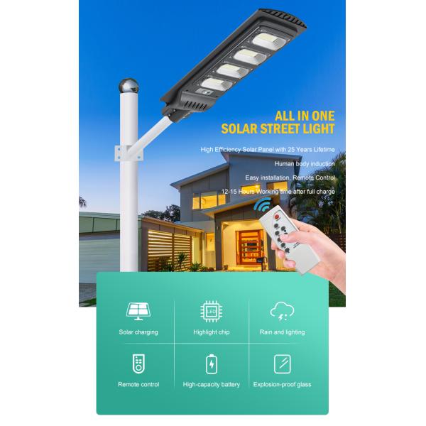 50-300W High Lumen Induction Power Solar Street Lamps for Road and Garden Lighting