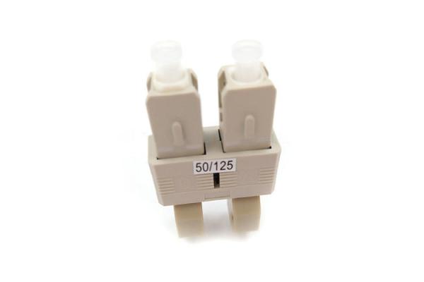 FTTH LC SC Multimode Duplex Hybrid Fiber Optical Cable Adapter Flange 50/125 Grey Color
