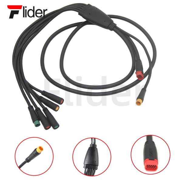 Waterproof Electric Bike Cable Electric Bike Parts Multiple Functions