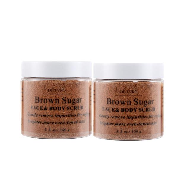 Cosméticos Brown orgânico clareando Exfoliating natural Sugar Salt Body Scrubs do ODM Bodycare