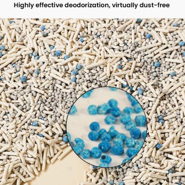 Tofu Mixed Bentonite Cat Litter Strong Deodorization Dust-free Eco-Friendly